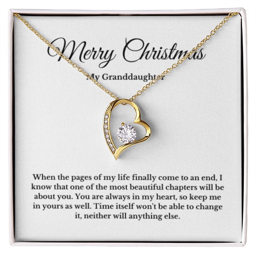 To My Granddaughter Necklace, Granddaughter Gift from Grandpa, Grandma, Birthday Graduation Gift, Christmas Gift for Her