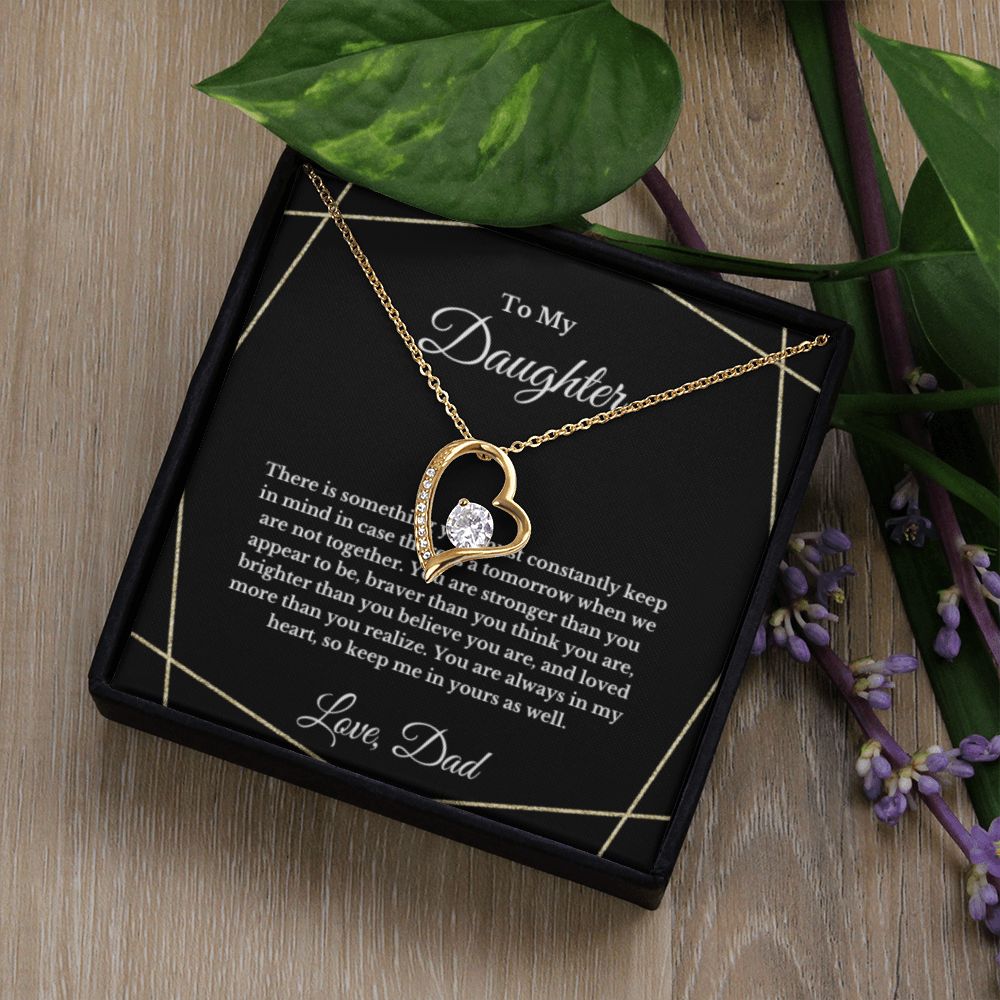 To My Daughter Necklace, Father Daughter Necklace, Father to Daughter Birthday Gift, Gifts to Daughter from Dad