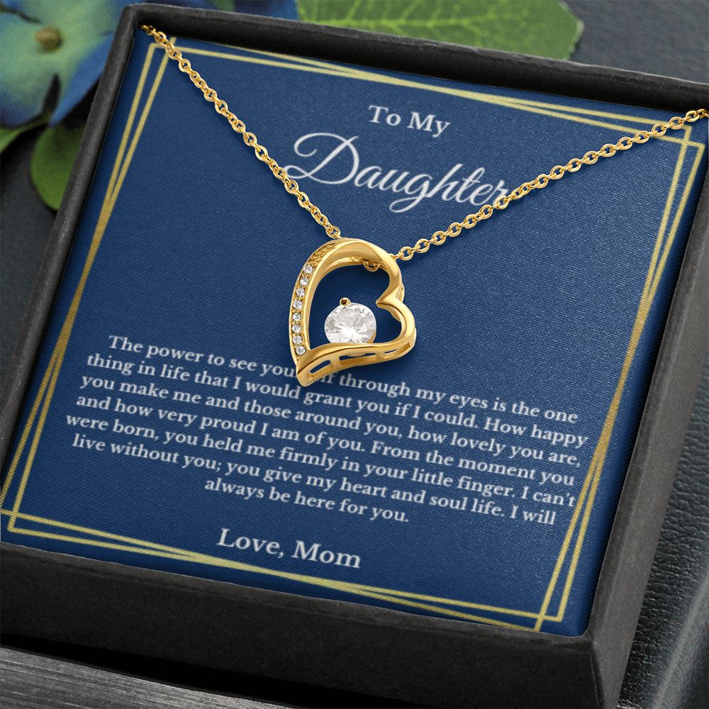 To My Daughter Necklace, Mother Daughter Necklace, Mother to Daughter Birthday Gift, Gifts to Daughter from Mom