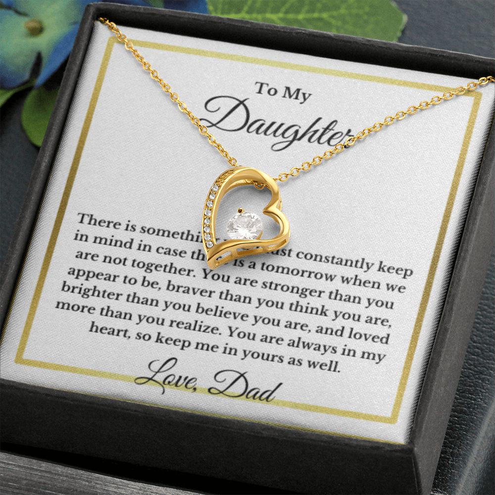 To My Daughter Necklace, Father Daughter Necklace, Father to Daughter Birthday Gift, Gifts to Daughter from Dad