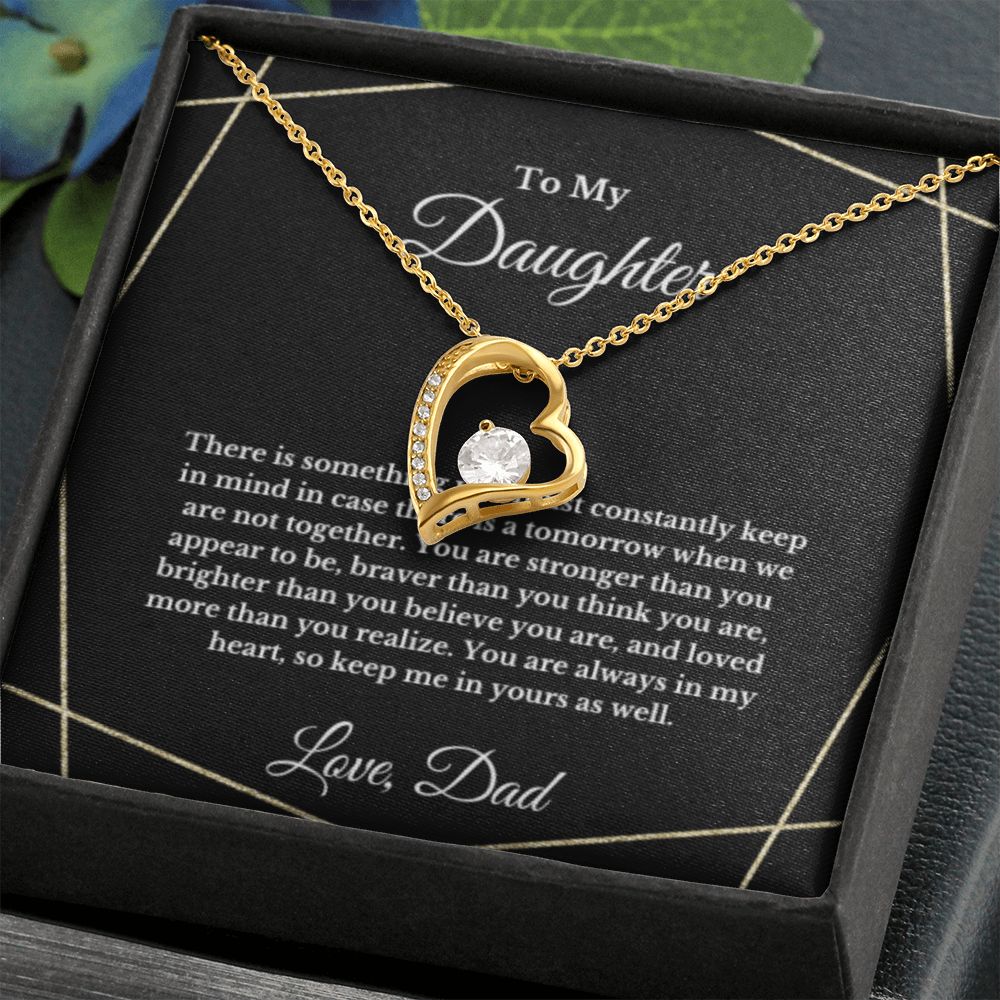 To My Daughter Necklace, Father Daughter Necklace, Father to Daughter Birthday Gift, Gifts to Daughter from Dad