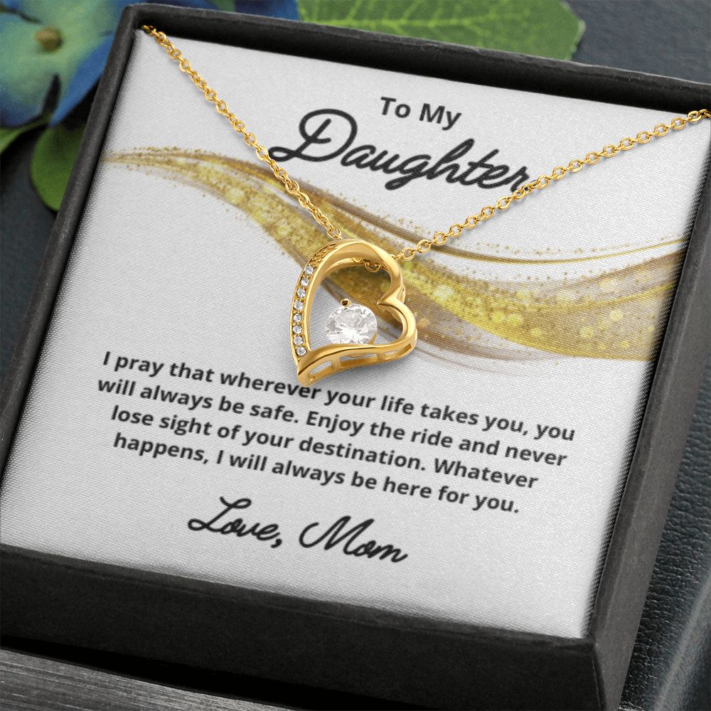 To My Daughter Necklace, Mother Daughter Necklace, Mother to Daughter Birthday Gift, Gifts to Daughter from Mom, Daughter Jewelry