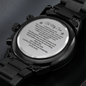 To My Son From Papa Engraved Luxury Watch Gift , for Son, Birthday, His Graduation, Christmas Gift for Son, Message Gift