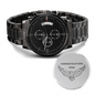 2026 Engraved Black Chronograph Watch, Eagle Gift, Eagle Watch, Gift for Eagle, Congratulations