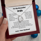 To My Wife Necklace from Husband – Romantic Wife Gift, Birthday Anniversary Valentine's Day Jewelry for Her