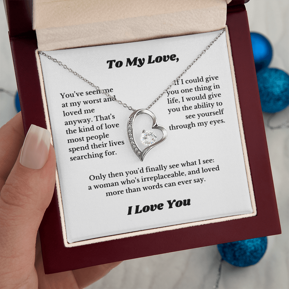 Gifts for Love, Necklace for Wife From Husband, Anniversary Jewelry, Christmas Birthday for Her, To My Soulmate Gift, Wifey, Valentines