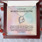 Bonus Daughter Gift for Step Daughter Wedding Gift Necklace