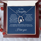 To My Daughter From Mom, Mother's Day Necklace Gift