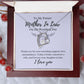 Mother In Law Necklace, Mother In Law Gifts, Gifts For Mother In Law, Mother In Law Christmas Gifts, Wedding Gift