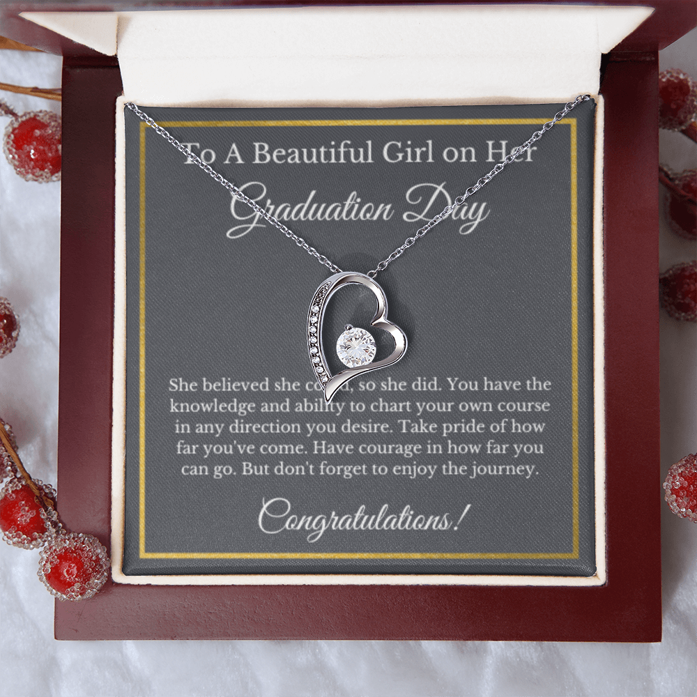 Forever Love Graduation Gift Necklace, Graduation Gifts for Her, High School , College
