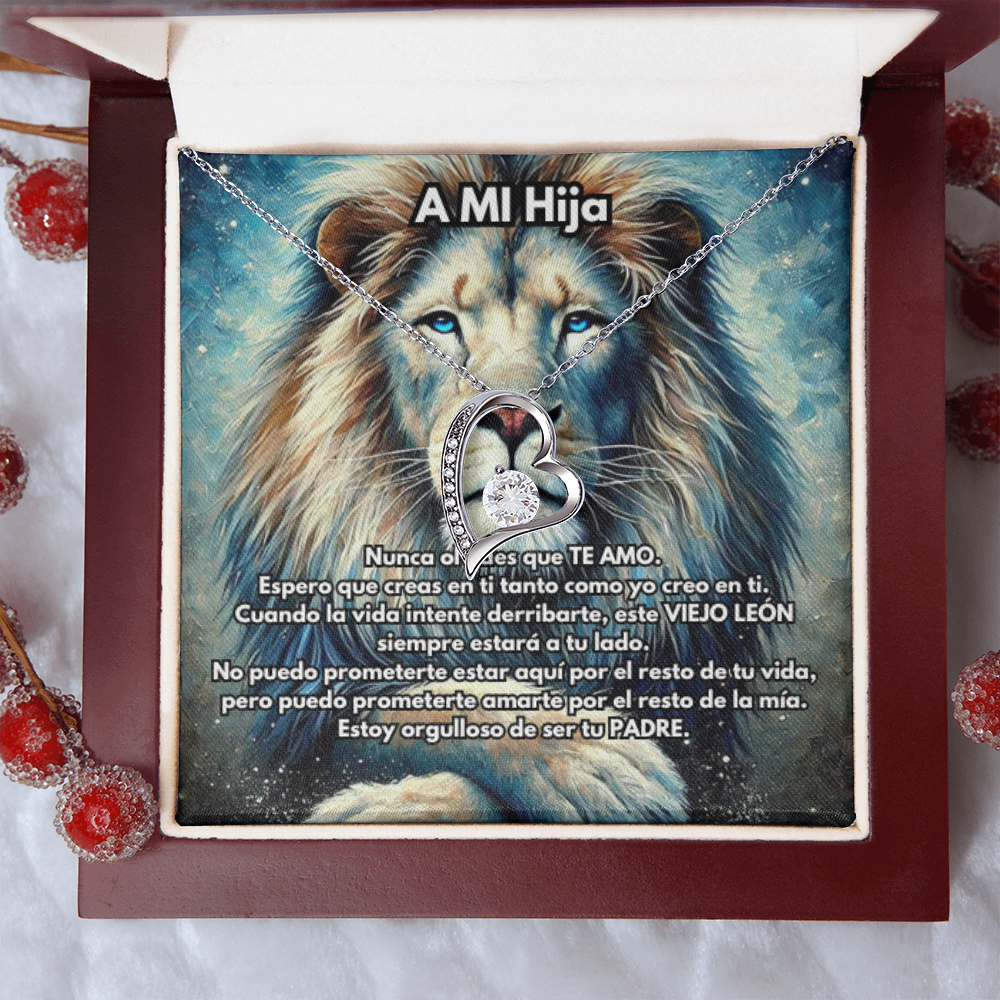 Lion Necklace, Silver or Gold Lion Necklace, Wild Animal Necklace, From Dad Necklace, Jewelry, Daughter Gift