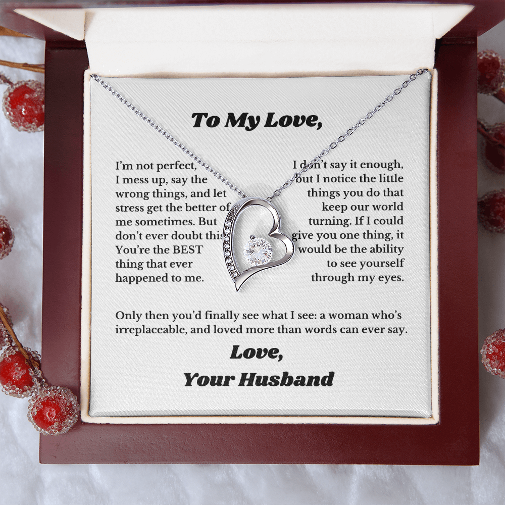 Gifts for Love, Necklace for Wife From Husband, Anniversary Jewelry, Christmas Birthday for Her, To My Soulmate Gift, Wifey