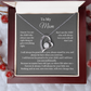 To My Mom Heart Necklace Gift For Mothers Day