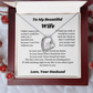 To My Wife Necklace from Husband – Romantic Wife Gift, Birthday Anniversary Valentine's Day Jewelry for Her