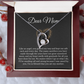 To My Mom Heart Necklace, For Mom From Daughter Son, Mother's Day Gift