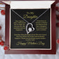 To My Daughter From Mom Dad, Mother's Day Love Necklace