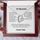 Gifts for Love, Necklace for Wife From Husband, Anniversary Jewelry, Christmas Birthday for Her, To My Soulmate Gift, Wifey, Valentines