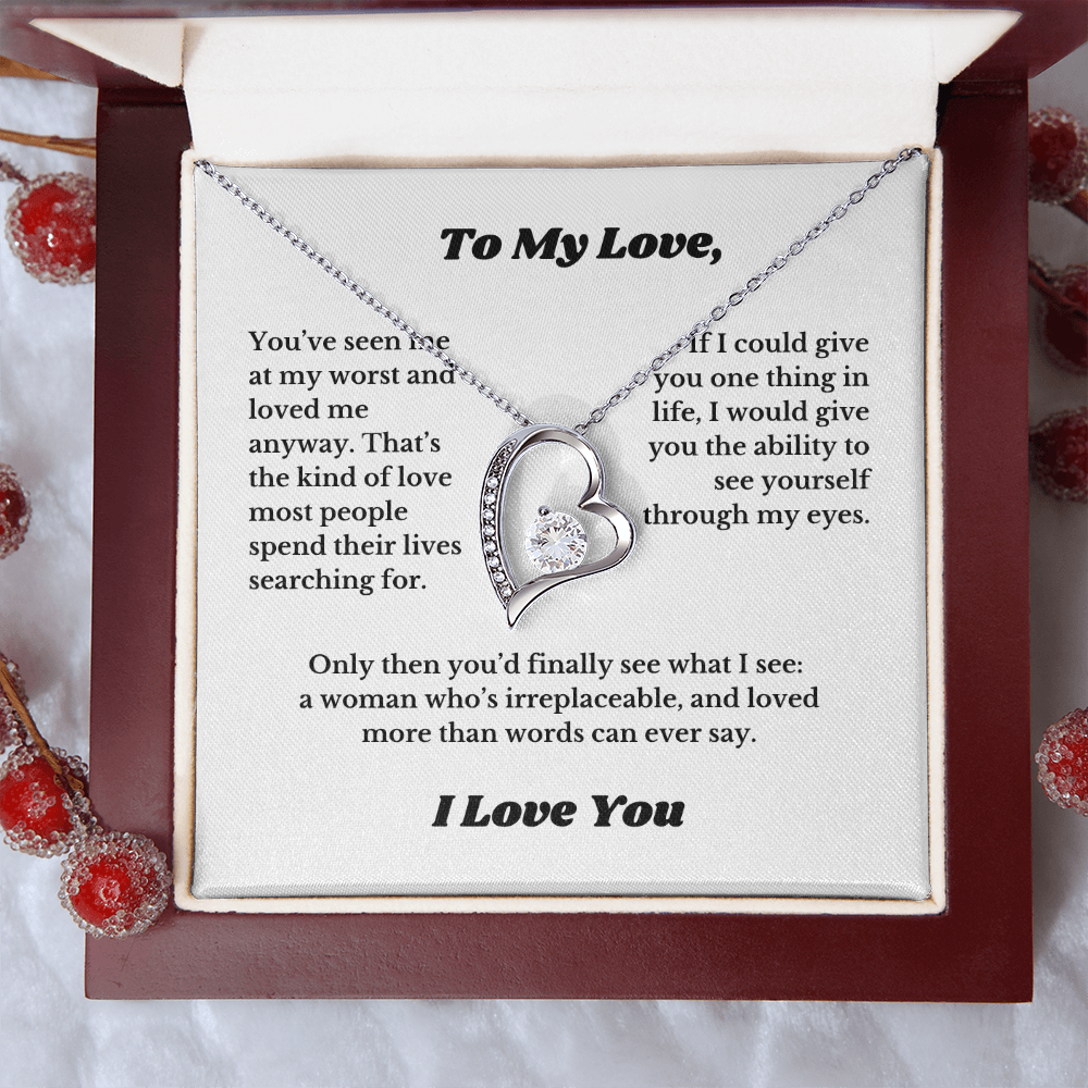 Gifts for Love, Necklace for Wife From Husband, Anniversary Jewelry, Christmas Birthday for Her, To My Soulmate Gift, Wifey, Valentines