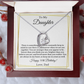 To My Daughter Happy 50th Birthday From Dad Forever Love Heart Necklace