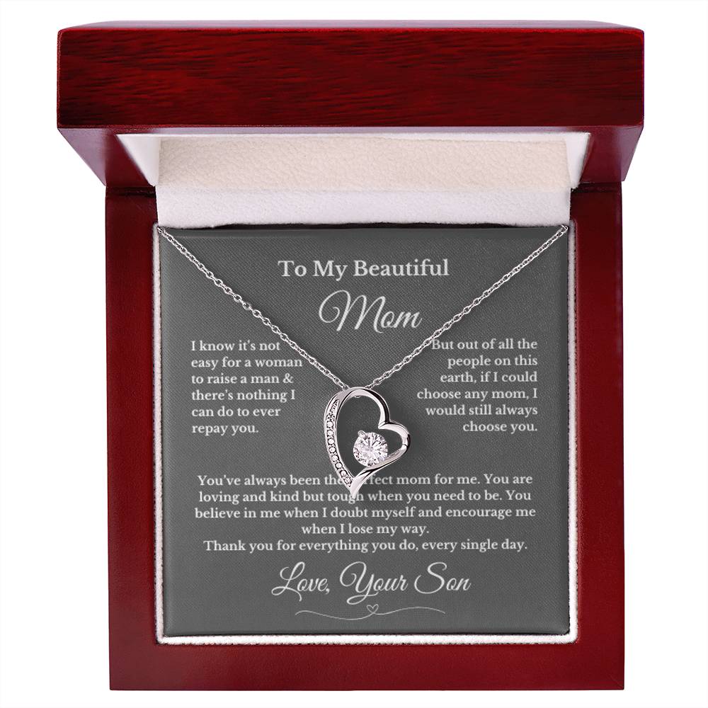 To MOM gift for mom wedding gifts necklace gift to mom BIRTHDAY MOTHERS DAY gift from son