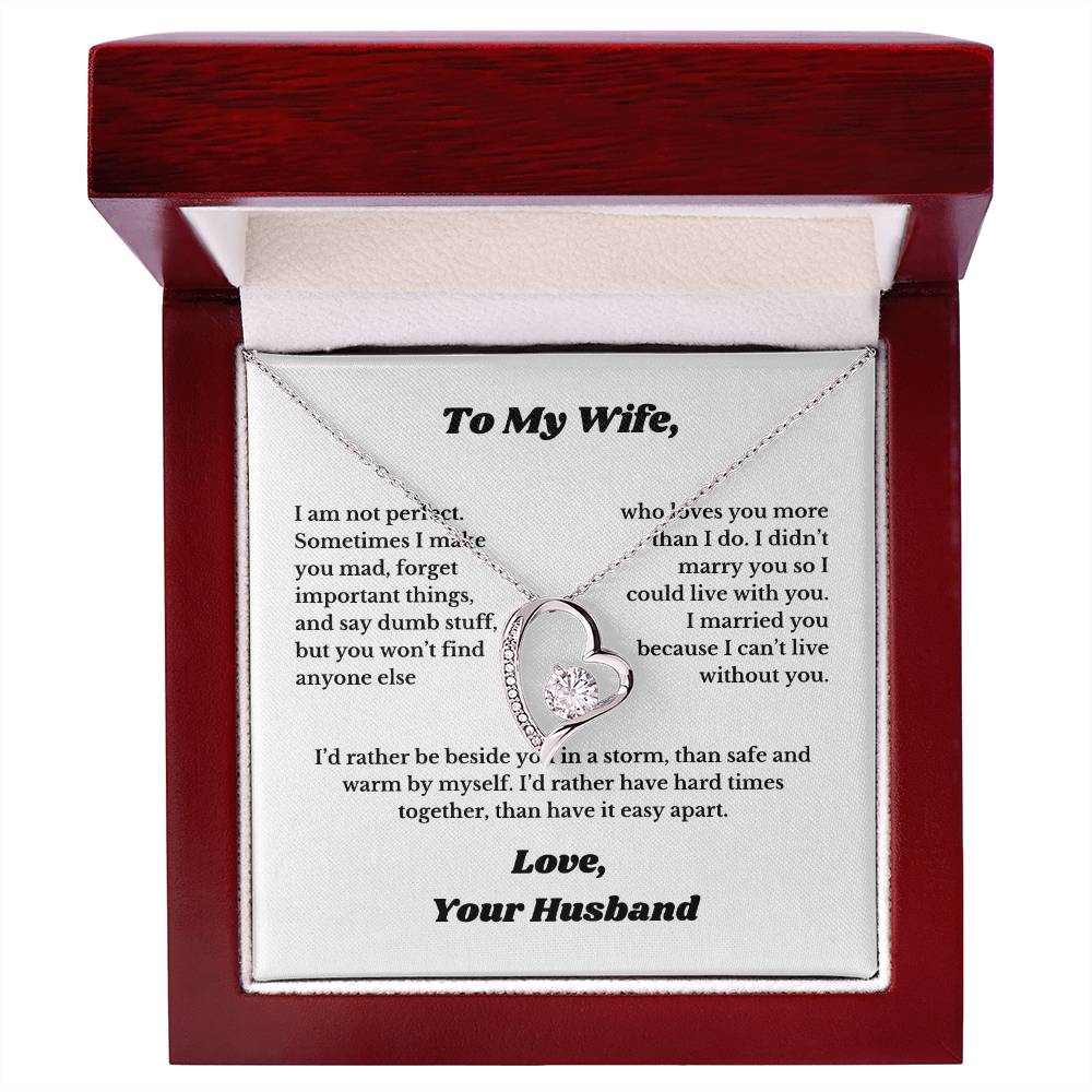 Gifts To My Soulmate, Necklace for Wife From Husband, Anniversary Jewelry, Christmas Birthday for Her, To My Soulmate Gift, Wifey, Valentines
