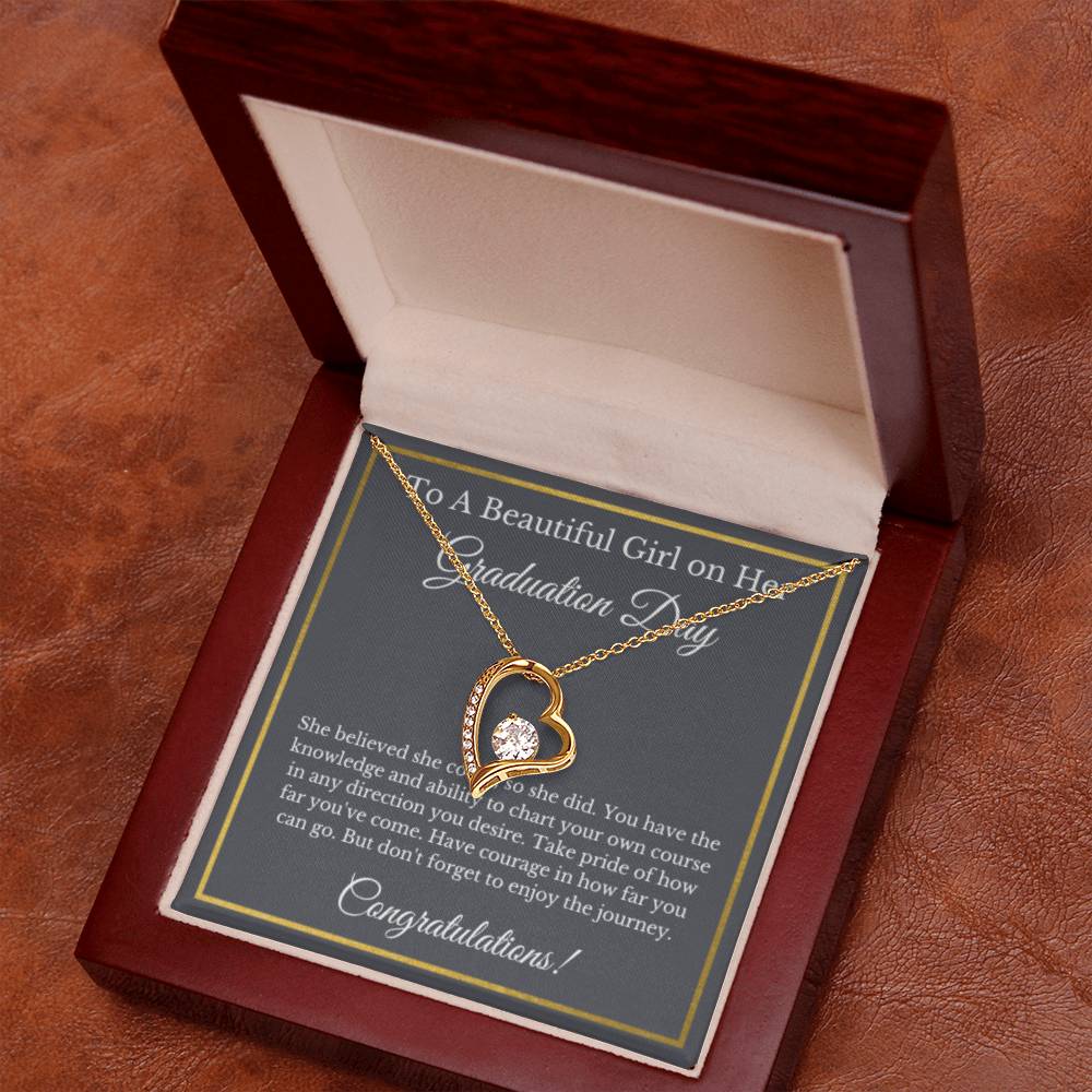 Forever Love Graduation Gift Necklace, Graduation Gifts for Her, High School , College
