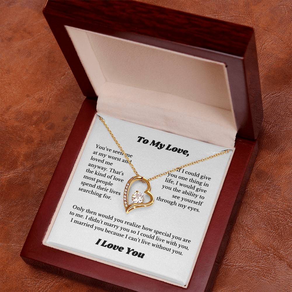 Gifts for Love, Necklace for Wife From Husband, Anniversary Jewelry, Christmas Birthday for Her, To My Soulmate Gift, Wifey, Valentines