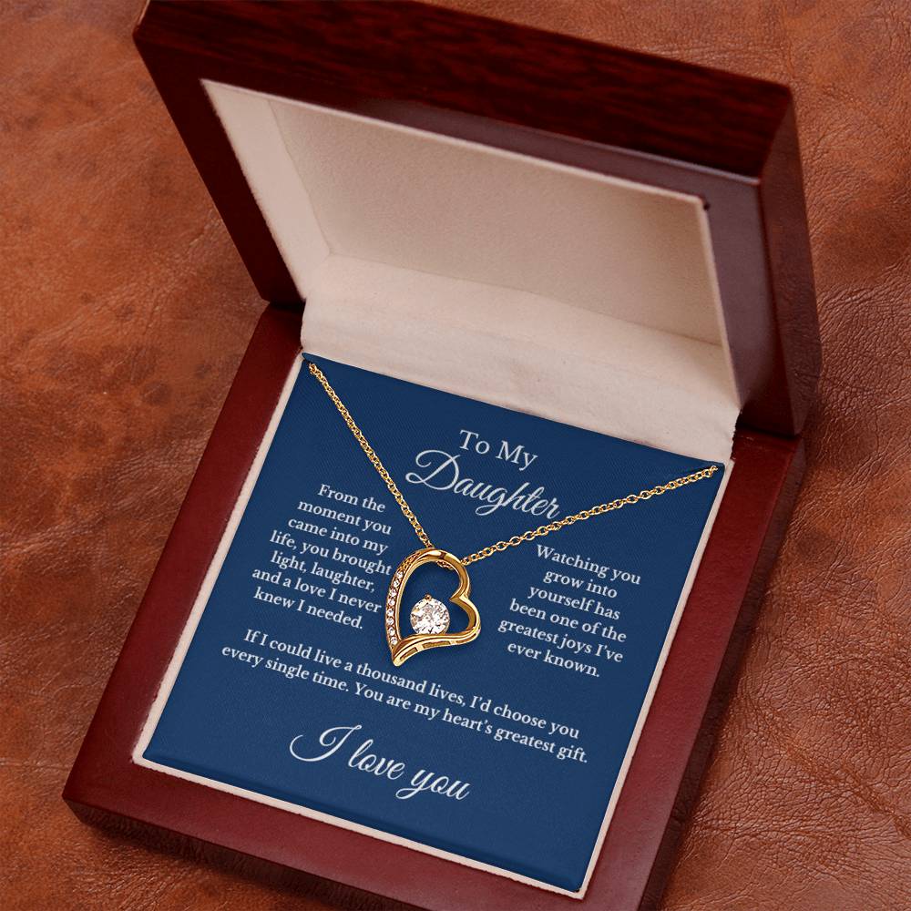 To My Daughter From Mom, Mother's Day Necklace Gift