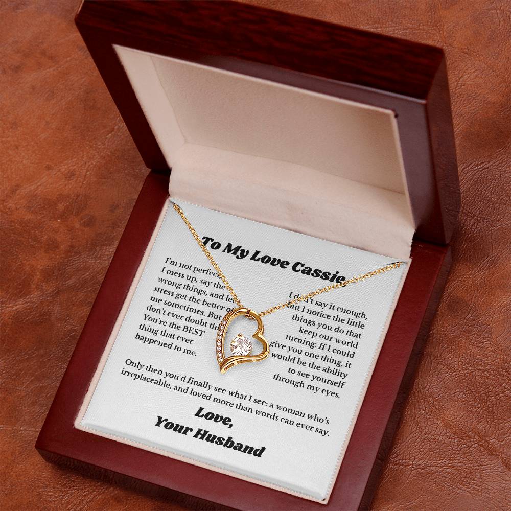 [Custom] Gifts for Love, Necklace for Wife From Husband, Anniversary Jewelry, Christmas Birthday for Her, To My Soulmate Gift, Wifey
