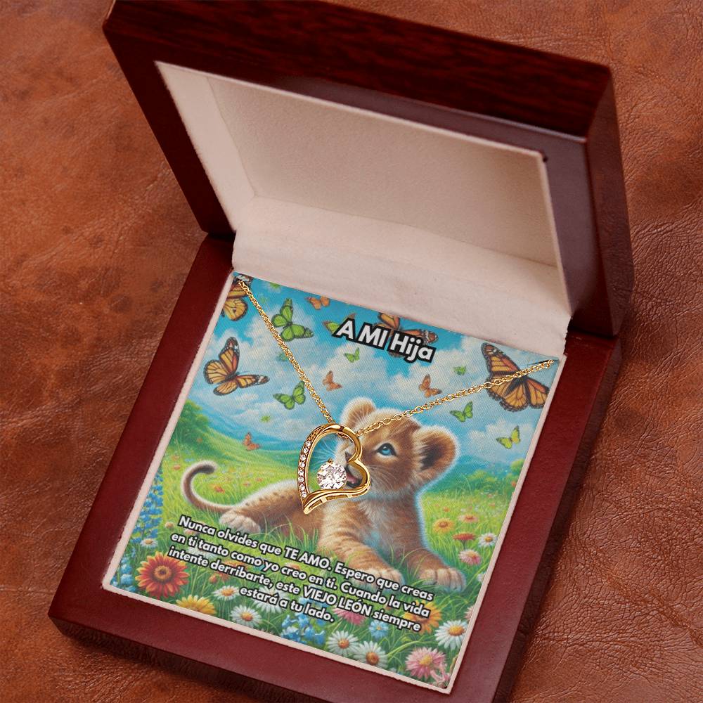 Collar de León, Collar de León de Plata o Oro, Collar de Animal Salvaje, Collar de Papá, Joyería, Regalo para Hija