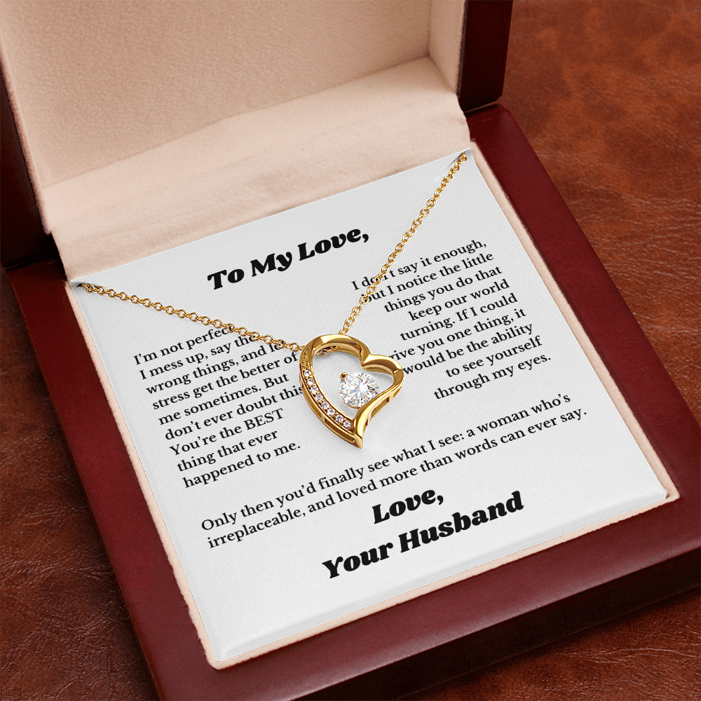 Gifts for Love, Necklace for Wife From Husband, Anniversary Jewelry, Christmas Birthday for Her, To My Soulmate Gift, Wifey