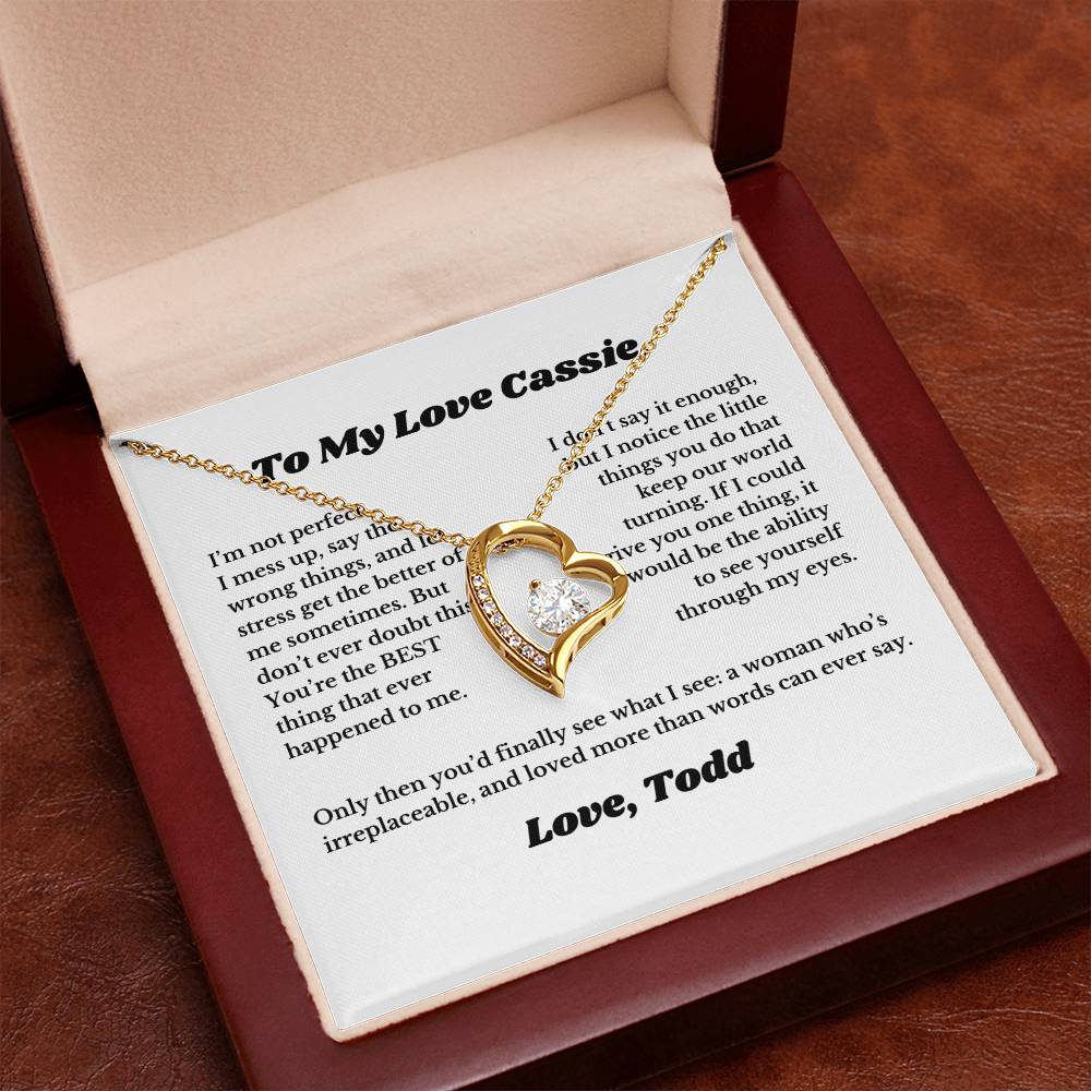 Custom, Gifts for Love, Necklace for Wife From Husband, Anniversary Jewelry, Christmas Birthday for Her, To My Soulmate Gift, Wifey