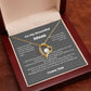 To My Beautiful Mom Heart Necklace Gift For Mothers Day, Valentines, Message Card