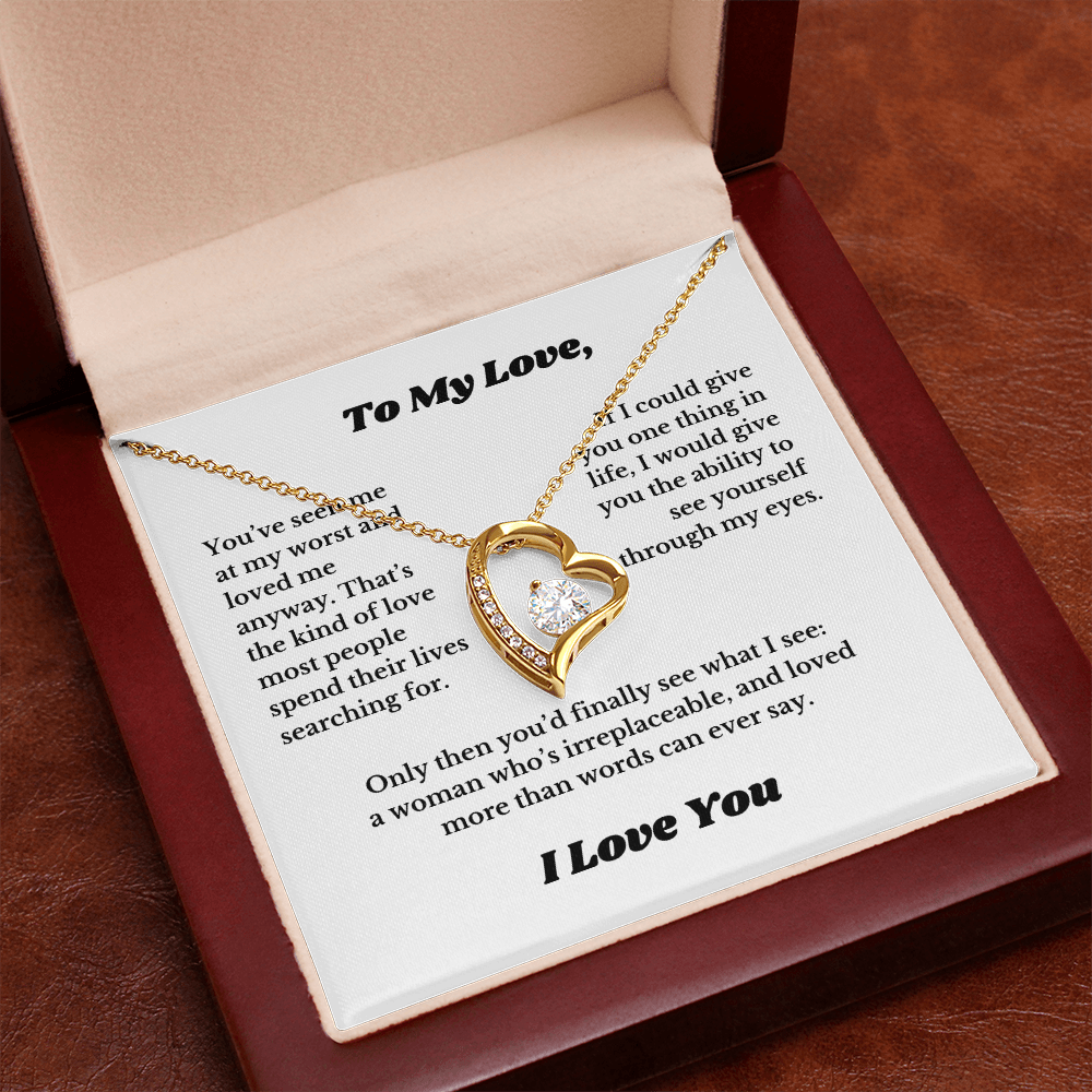 Gifts for Love, Necklace for Wife From Husband, Anniversary Jewelry, Christmas Birthday for Her, To My Soulmate Gift, Wifey, Valentines
