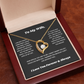 To My Wife Heart Necklace