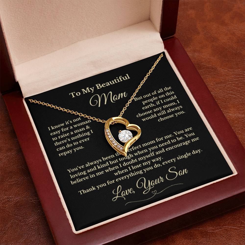 To MOM gift for mom wedding gifts necklace gift to mom BIRTHDAY MOTHERS DAY gift from son