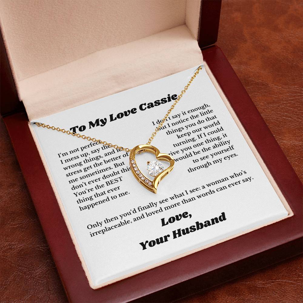 [Custom] Gifts for Love, Necklace for Wife From Husband, Anniversary Jewelry, Christmas Birthday for Her, To My Soulmate Gift, Wifey