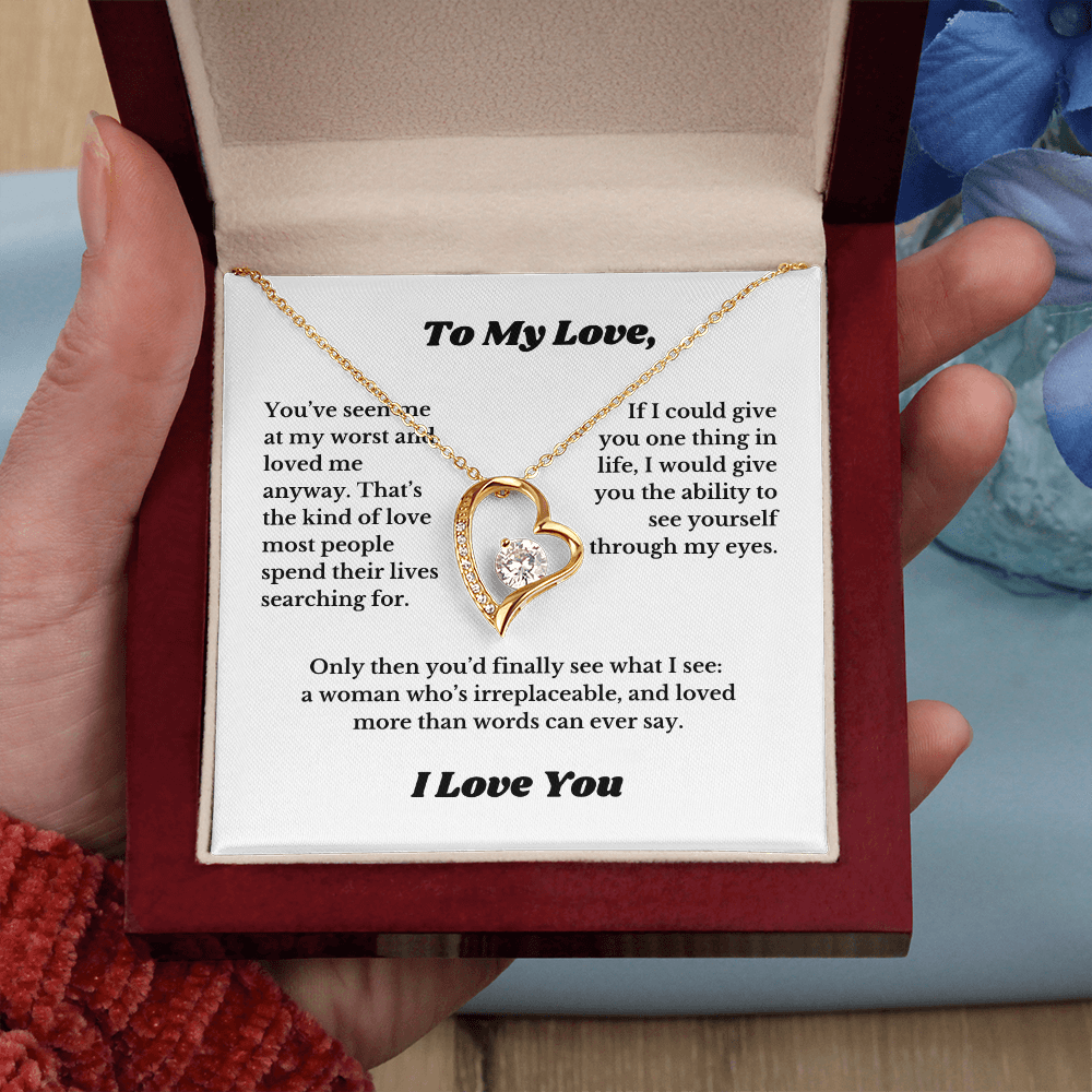 Gifts for Love, Necklace for Wife From Husband, Anniversary Jewelry, Christmas Birthday for Her, To My Soulmate Gift, Wifey, Valentines