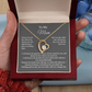 To My Mom Heart Necklace Gift For Mothers Day