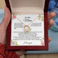 To My Mom Heart Necklace Gift For Mothers Day, Valentines, Christmas, Her Birthday