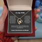 To My Wife Heart Necklace