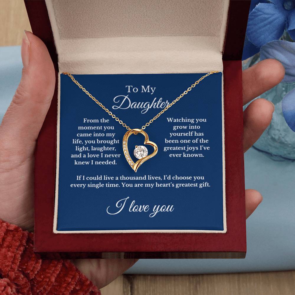 To My Daughter From Mom, Mother's Day Necklace Gift