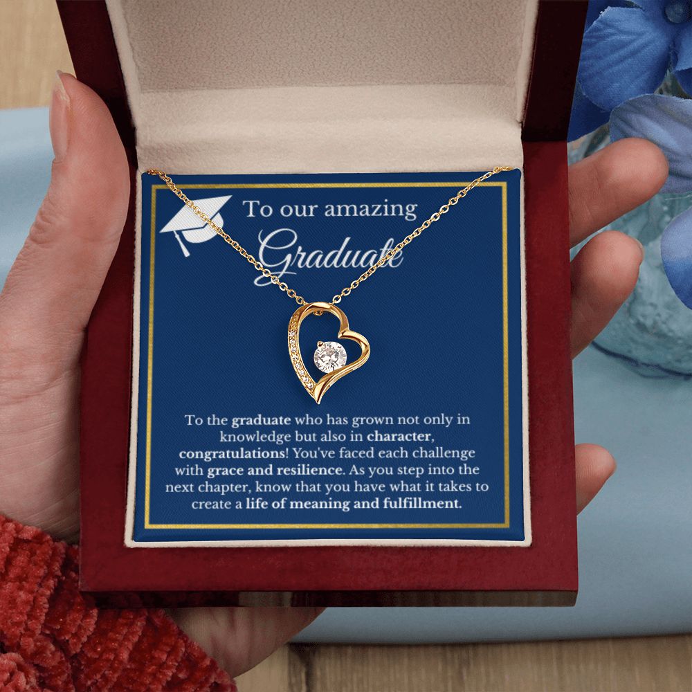 Graduation Gift Necklace, Gold Diamond, Graduation Gifts for Her, High School Graduation Gifts for Him/Her, College Graduation, Class of 2023