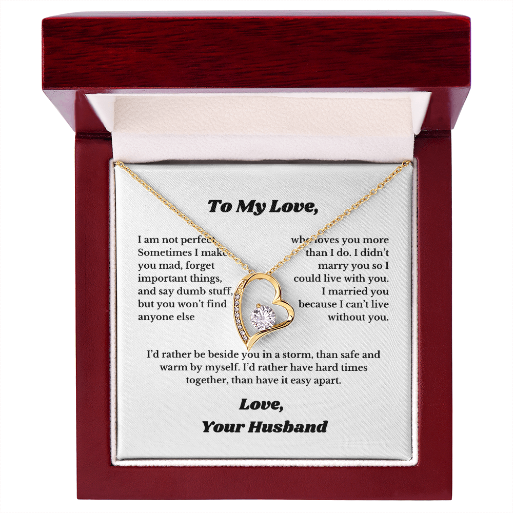 Gifts for Love, Necklace for Wife From Husband, Anniversary Jewelry, Christmas Birthday for Her, To My Soulmate Gift, Wifey, Valentines.