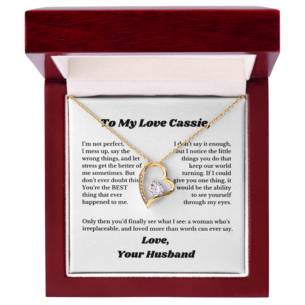 [Custom] Gifts for Love, Necklace for Wife From Husband, Anniversary Jewelry, Christmas Birthday for Her, To My Soulmate Gift, Wifey