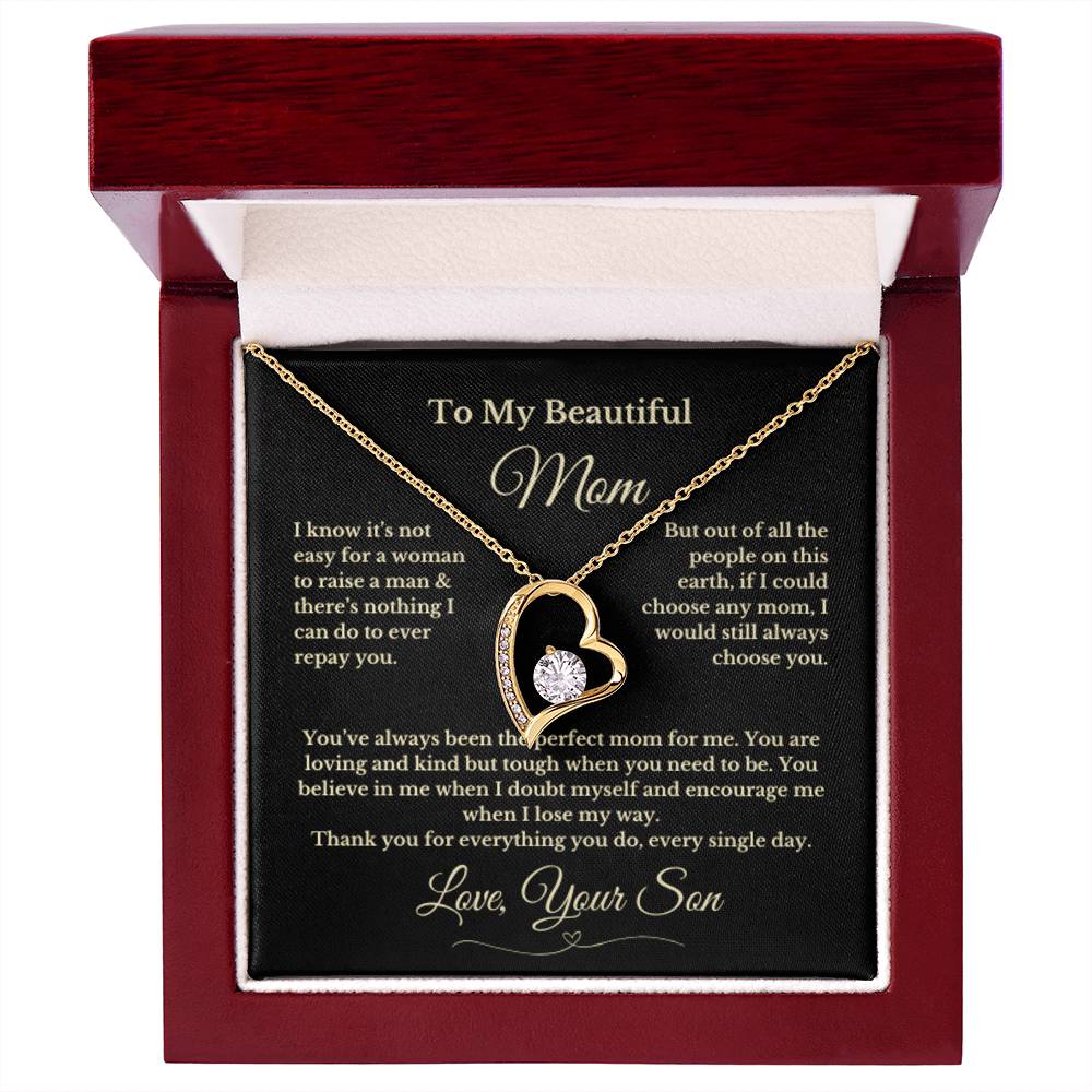 To MOM gift for mom wedding gifts necklace gift to mom BIRTHDAY MOTHERS DAY gift from son