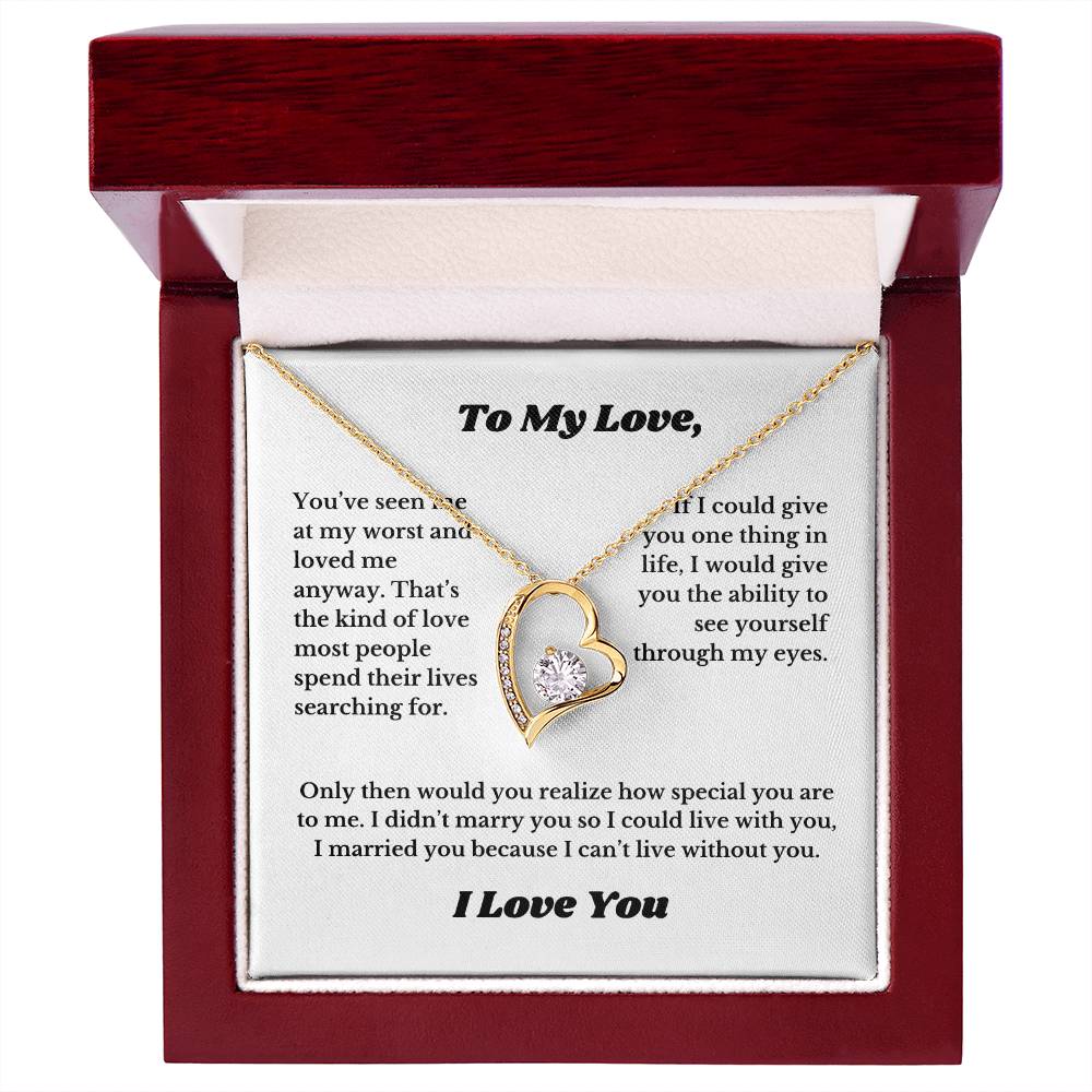 Gifts for Love, Necklace for Wife From Husband, Anniversary Jewelry, Christmas Birthday for Her, To My Soulmate Gift, Wifey, Valentines