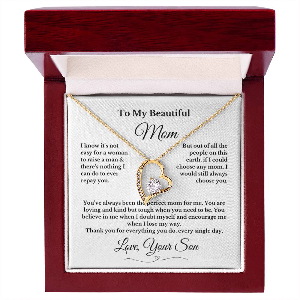 To MOM gift for mom wedding gifts necklace gift to mom BIRTHDAY MOTHERS DAY gift from son