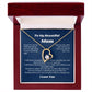 To My Beautiful Mom Heart Necklace Gift For Mothers Day, Valentines, Message Card