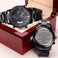 To My Son From Papa Engraved Luxury Watch Gift , for Son, Birthday, His Graduation, Christmas Gift for Son, Message Gift